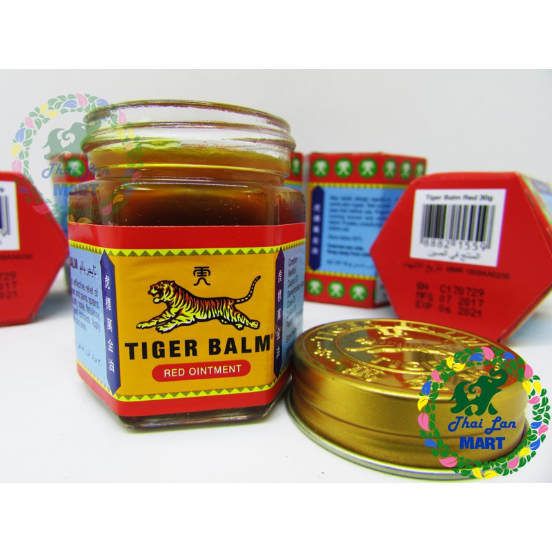 12 chai dầu cù là con hổ tiger balm đỏ singapore chính hãng 30 gam