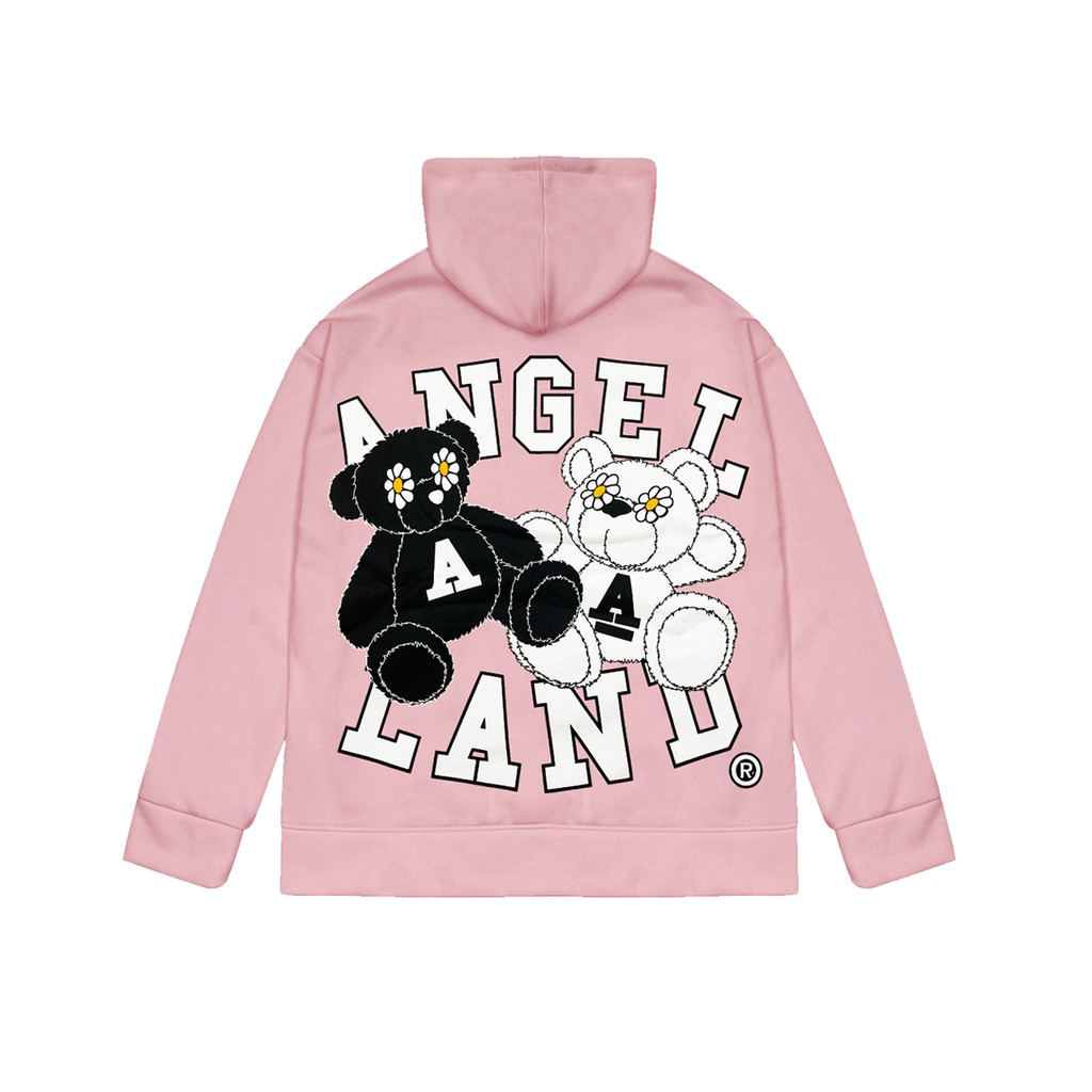 ÁO HOODIE KHÓA KÉO ANGEL-LAND SUNDAY TEDDY HỒNG | BigBuy360 - bigbuy360.vn