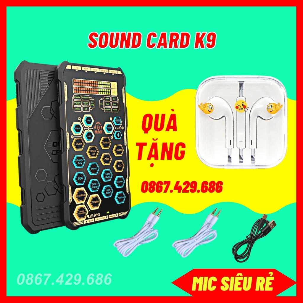 Sound Card K9 Mobile Mới Nhất Chơi Game, Thu Âm, Livestream, Karaoke Online, Autotune Sử Dụng Đơn Giản