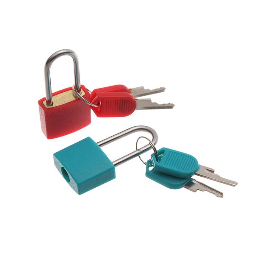 Ổ Khóa Hành Lý Du Lịch Mini 2 Chìa Khóa Bằng Thép