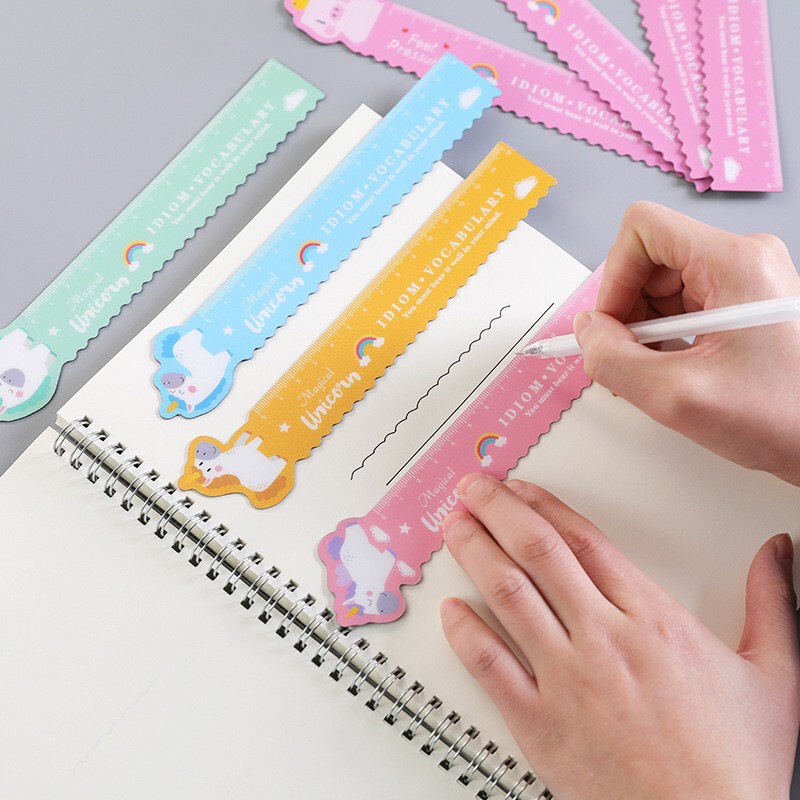 Thước kẻ, thước uốn dẻo hình unicorn cute dễ thương