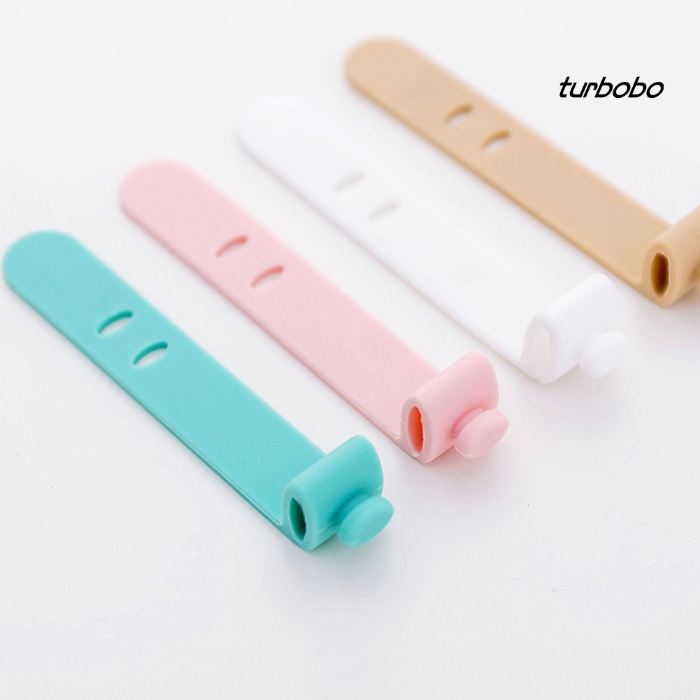 Set 4 Phụ Kiện Giữ Dây Cáp Gọn Gàng Bằng Silicon Tiện Dụng