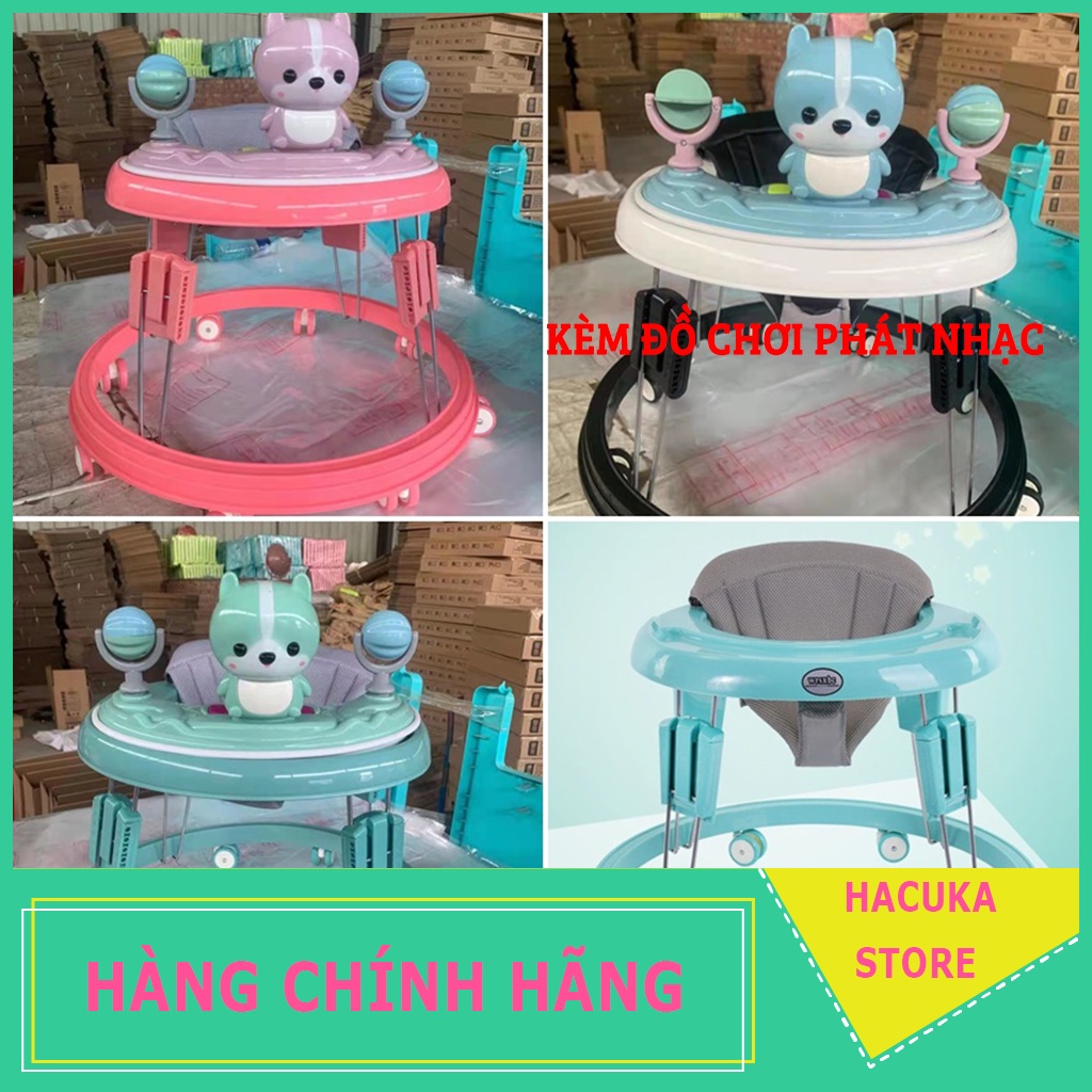 Xe tròn tập đi cho bé, Xe tập đi tròn cao cấp cho bé kèm nhạc cao cấp