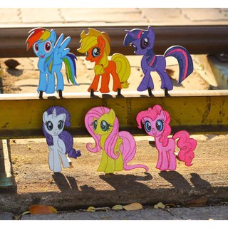 Đồ chơi gỗ hình chú ngựa pony sắc nét, bé thỏa sức sáng tạo, quà trung thu tặng bé