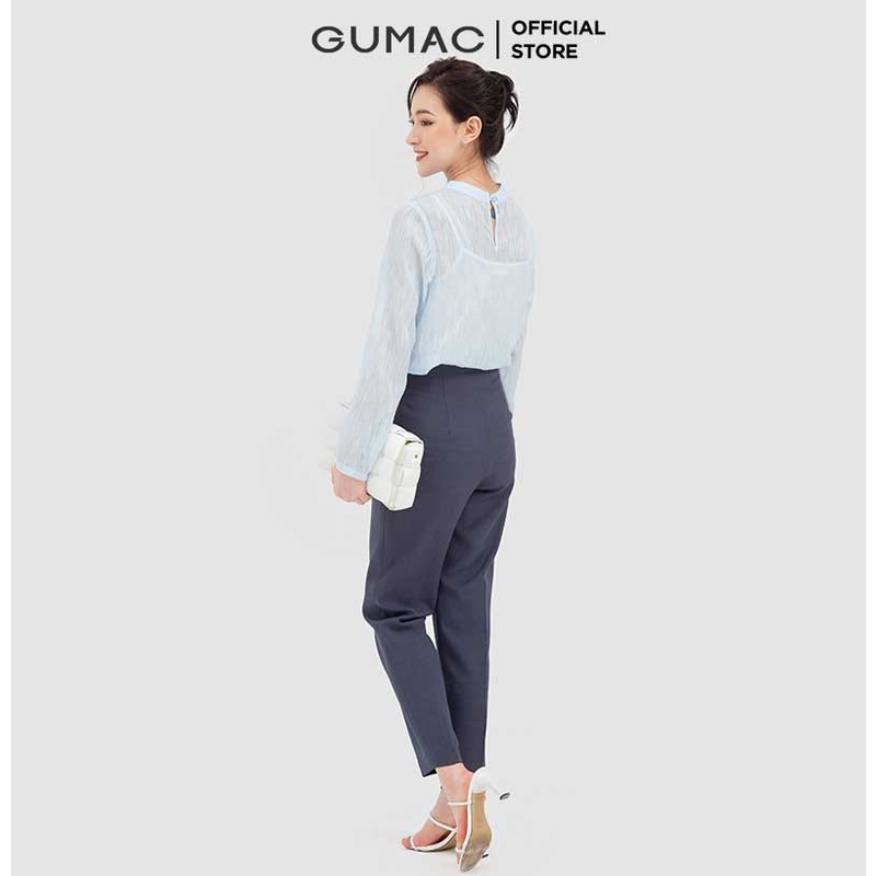 [Mã WABRGU50 giảm 10% đơn 250K] Áo voan tay dài AB11004 GUMAC( có kèm áo lót trong)