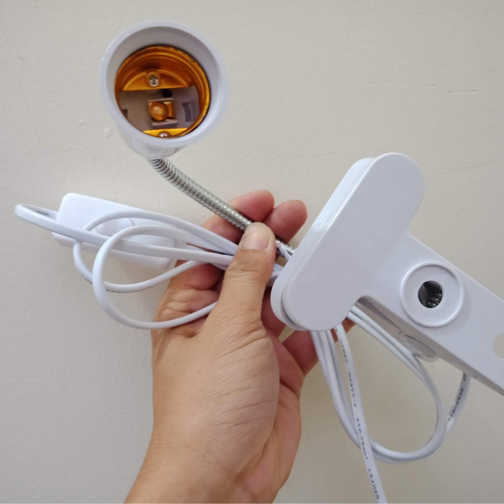 Đui đèn kẹp, Chân đèn kẹp để bàn, đui xoáy E27 phổ biến nhất - CHỌN ĐỘ DÀI 20cm, HOẶC 30cm