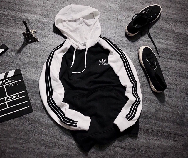 Áo DAS HOODIE TRIPLE STRIPES NEW OPTION WITH BASIC COLOR.. | BigBuy360 - bigbuy360.vn