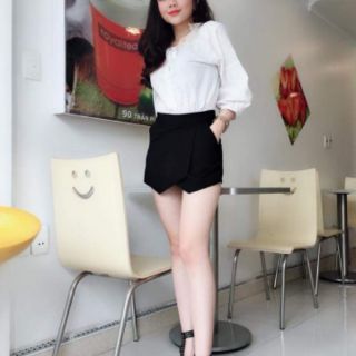 Quần giả váy vạt chéo