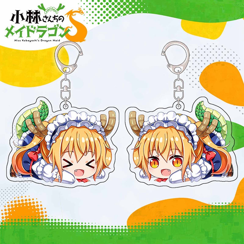 1 móc khóa nhựa acrylic hình nhân vật anime Kobayashi San Chi No Maid Dragon Maid Kanna Kamui