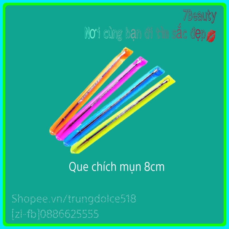 12 Cây Nặn Mụn 2 Đầu - 8cm Thép Không Rỉ L009