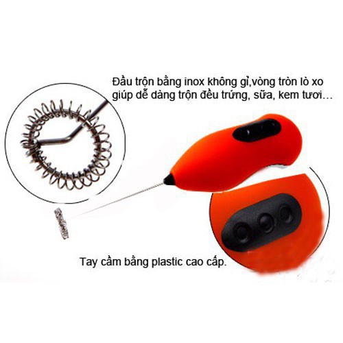 Máy đánh trứng cà phê tạo bọt mini cool