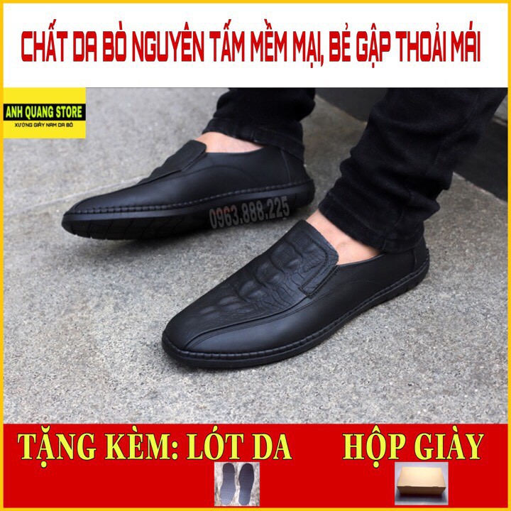 [Xả Hàng]Giày da nam cao cấp da bò nguyên tấm mềm mại êm ái bảo hành 1 năm Gk002