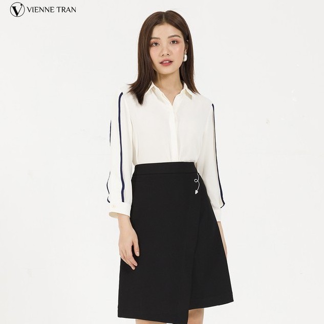 Áo sơ mi cổ đức tay viền VIENNE TRAN O61H20Q001