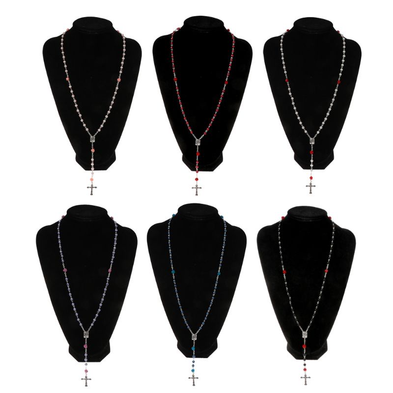 Flgo Vòng cổ Vòng Tay Mặt Thánh Giá Bằng Rosary Tinh Tế Bất Ngờ Cho Gia Đình Gi
