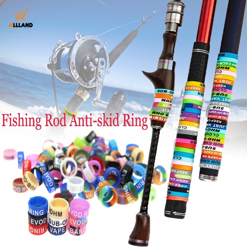 Set 10 Vòng Silicon Gắn Cần Câu Cá Chống Trượt Bảo Vệ