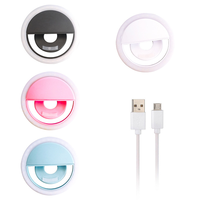 Vòng Đèn Led Hỗ Trợ Chụp Ảnh Tự Sướng Có Thể Sạc Lại Usb