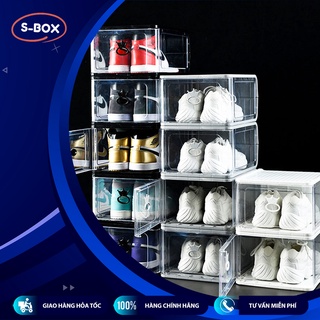 Hộp đựng giày nhựa cứng - SBox Hộp đựng giày loại mở nắp thường