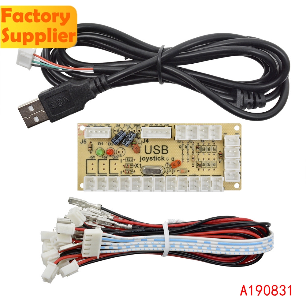 Zero Delay Arcade USB Encoder PC thành nút điều khiển để điều khiển MAME Fight Stick