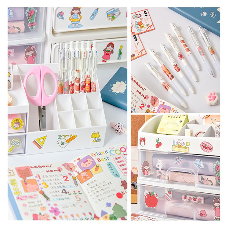 Tấm Sticker Dán Nhiều Mẫu  - Nhãn Dán Hoạt Hình Trang Trí Sổ Tay, Điện Thoại,...