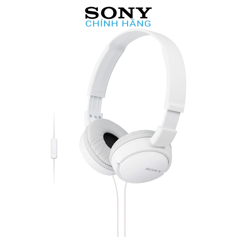 Tai nghe Sony MDR-ZX110AP - Hàng chính hãng | Bền, Đẹp, Có mic thoại, nghe tốt nhiều thể loại nhạc