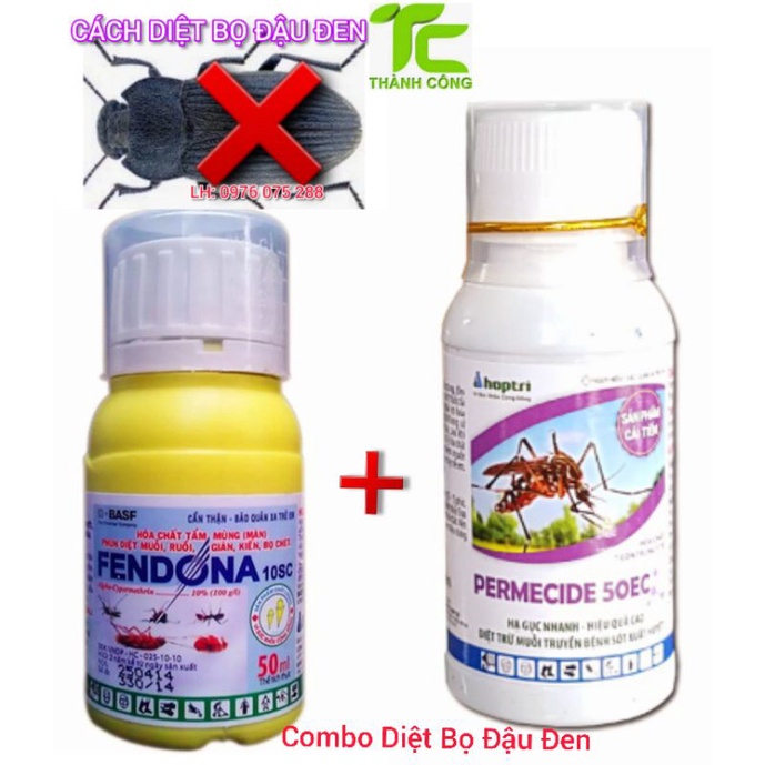 Thuốc diệt bọ đậu đen hiệu quả Permecide 100ml và Fendona 50ml