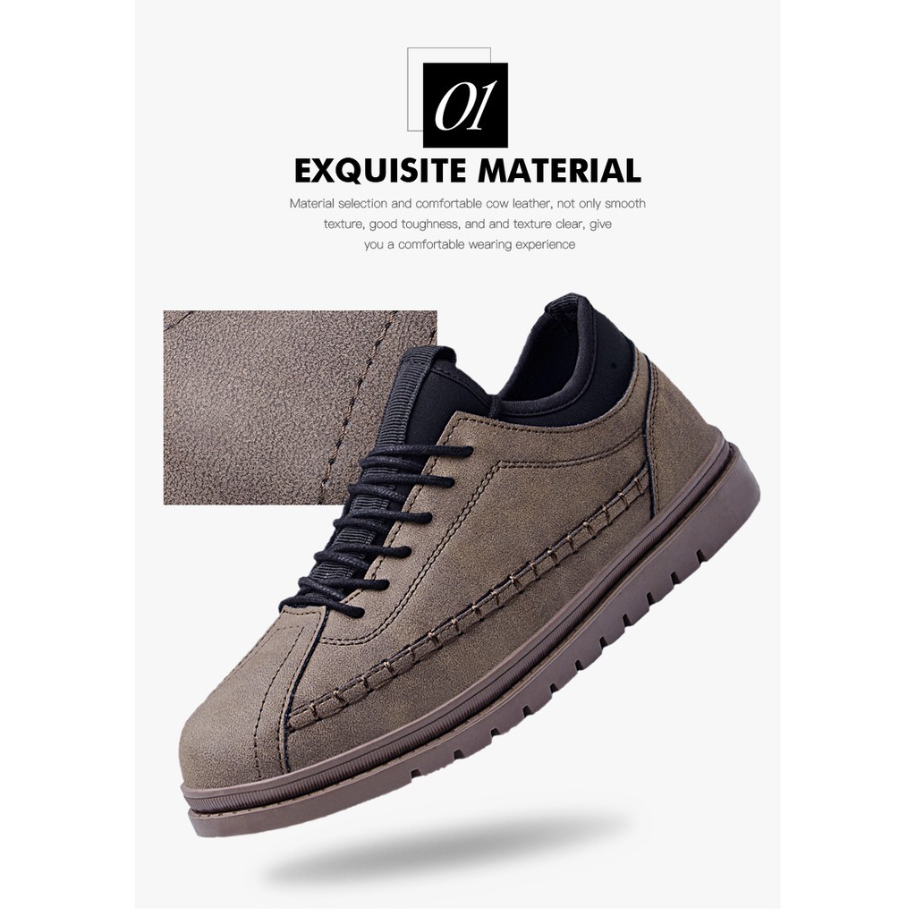 Giày da thật thể thao cho nam KI2897