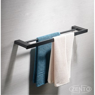 Giá treo khăn kép inox304 Black series Zento HC6809