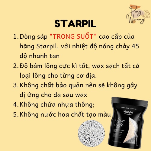 Sáp Wax Lông Nóng trong suốt wax lông nách, lông chân Siêu Bám Lông