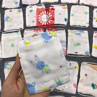 Khẩu trang vải xô và vải xô pha sợi tre cho bé dưới 2 tuổi
