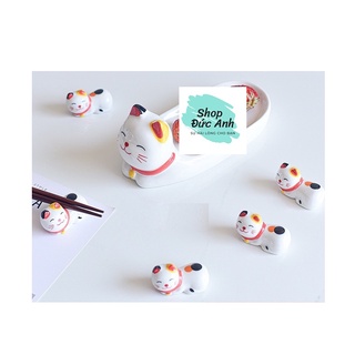 Set gác đũa mèo thần tài 5 sp