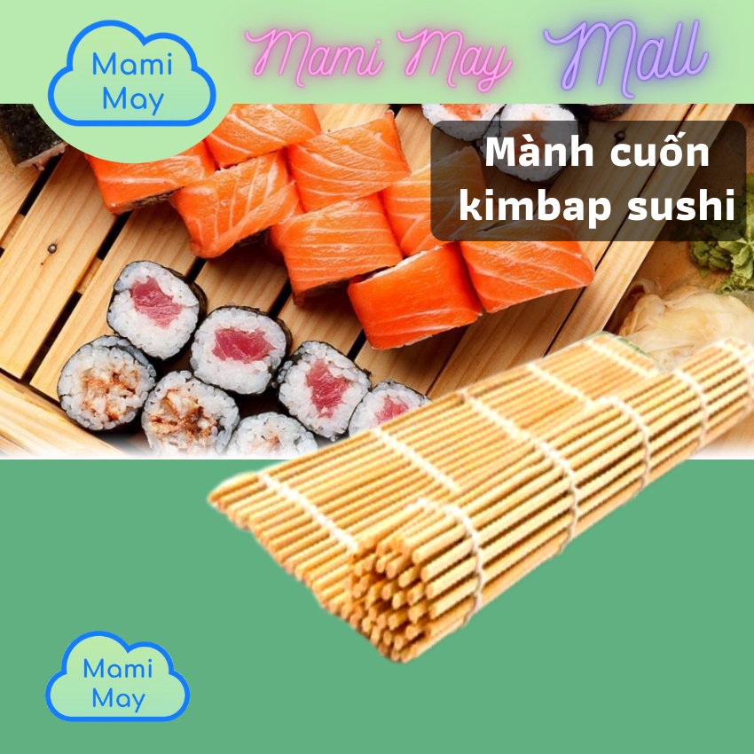 [NHẬP KHẨU] Rong biển cuộn kimbap ( kim bắp), lá kim cuốn sushi và cơm loại 01 Hàn Quốc Daesang 10 lá + Mành tre Artecle