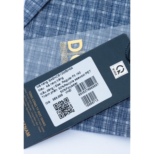 Áo sơ mi nam công sở ngắn tay DGCs chất vải vỏ hàu kháng khuẩn, ngăn mùi, chống tia UV SASNCB13M