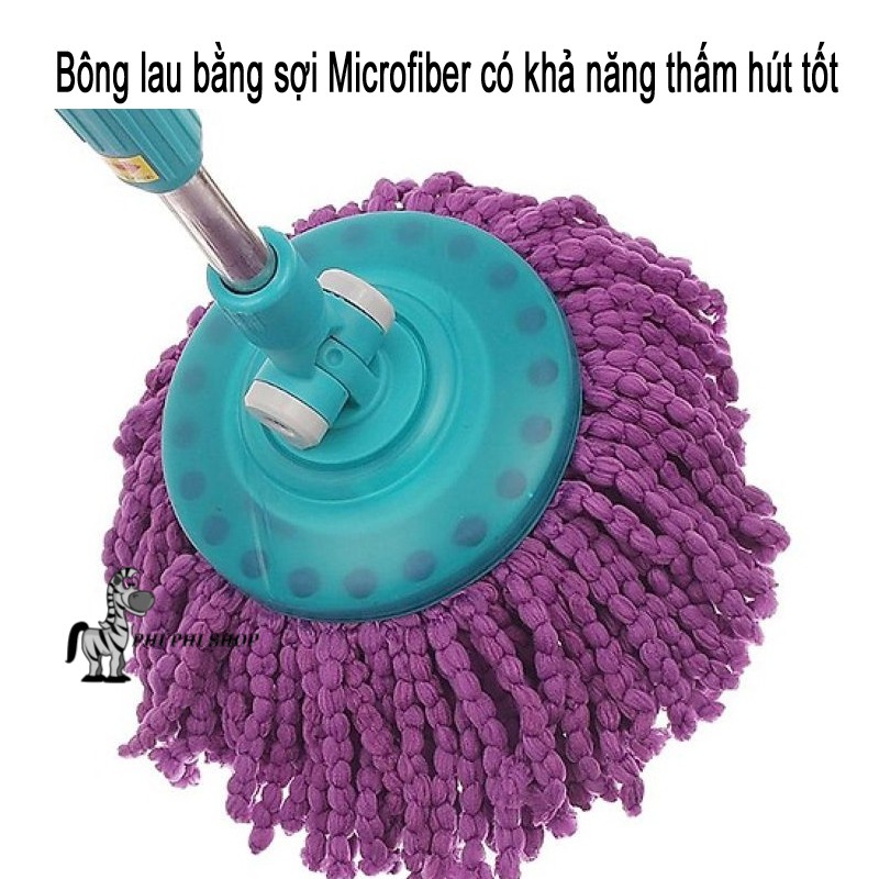 Bộ Lau Nhà 360 Độ Lock&amp;Lock màu xanh dương MOP-Q2-1