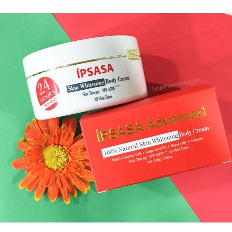  Kem dưỡng trắng da toàn thân Ipsasa Advanced SPF 45/PA+++ 250g