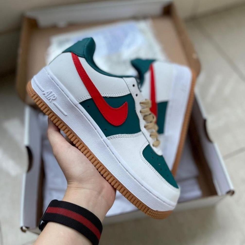 Giày Thời Trang Nike AF1 Gucci Cổ Thấp, Giày Thể Thao Nam Nữ Air Force 1 Đế Khâu Thời Trang Ulzzang TCA 🌺