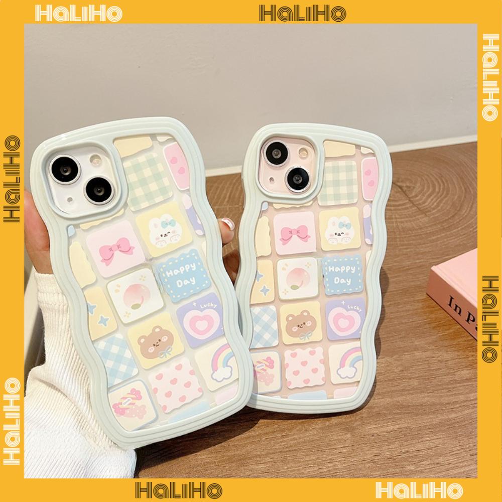 iPhone Case Candy Color Wave 2-in-1 Silicone Soft Case Airbag Shockproof Protection Camera Cartoon Cute Compatible For iPhone 11 Pro Max 13 Pro Max 12 Pro Max 7Plus xr XS Max