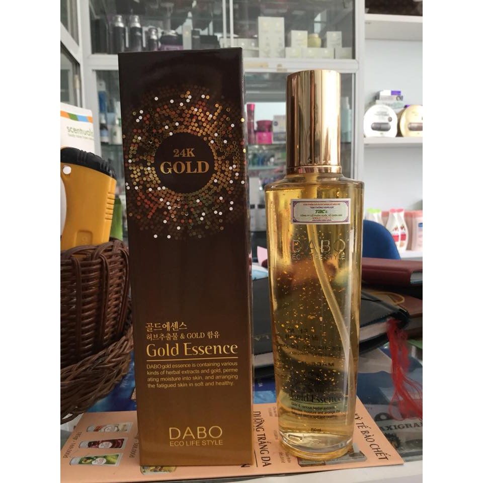 [Tinh chất Hàn Quốc] Tinh chất siêu dưỡng da chống lão hóa cao cấp chiết xuất thảo dược Gold Essence Hàn Quốc 150ml