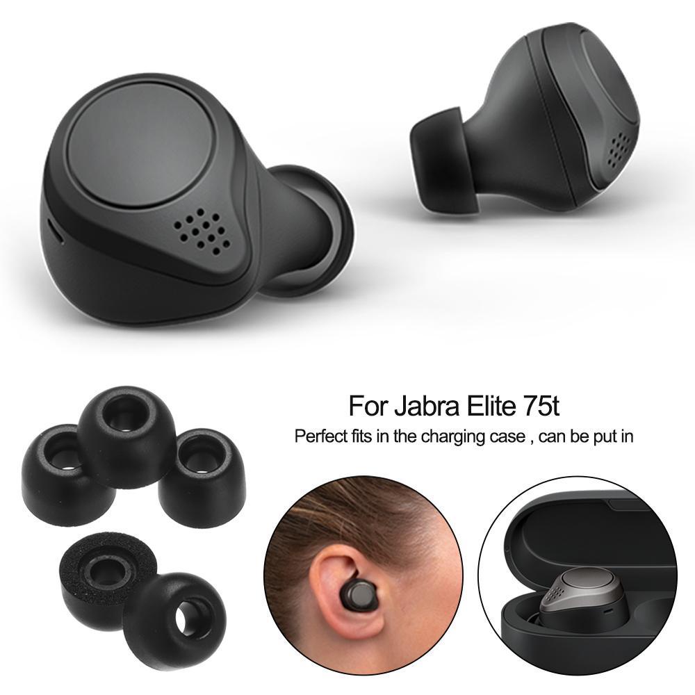 MYRONGVN Set 3 Cặp Nút Tai Nghe Thay Thế Bằng Silicon Mềm Chống Bụi Cho Jabra Elite 75t