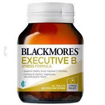 Viên uống hỗ trợ giảm căng thẳng Blackmores Executive B Stress Formula Chai 62 viênViên uống hỗ trợ giảm căng thẳng