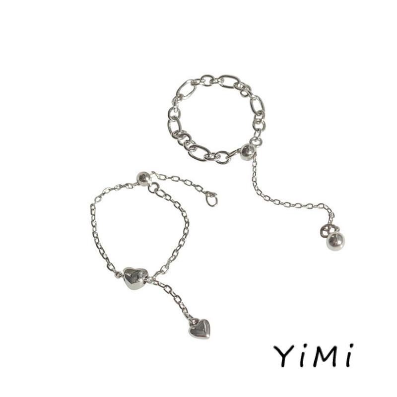 Nhẫn Phối Dây Xích Và Tua Rua Có Thể Điều Chỉnh Thời Trang Dành Cho Nữ