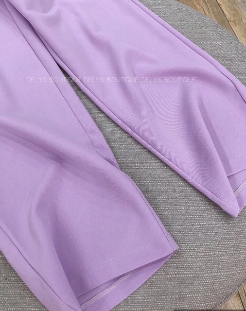 [Mã FAMARAL1 giảm 10K đơn 50K] bán sỉ - Quần ống rộng tím cực đẹp