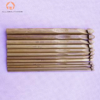 Bộ 12 que đan móc len bằng tre