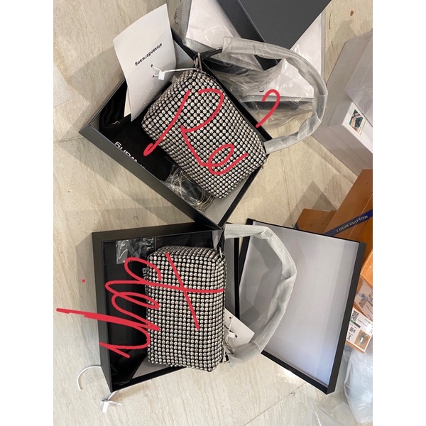 Túi kẹp nách alexwang đính đá full box video shop quay