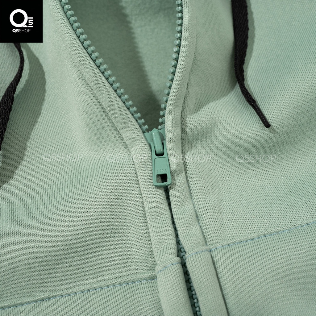 Áo Khoác Hoodie Nam Nữ Q5 Chất Nỉ Bông Form Basic Phong Cách Hàn Quốc 5 Màu Trẻ Trung