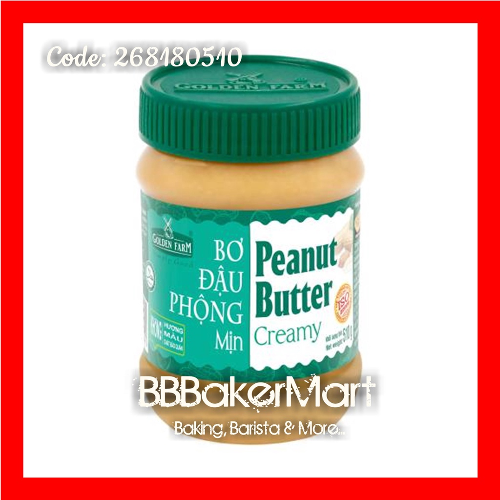 Hủ 510GR - Bơ đậu phộng MỊN Golden Farm