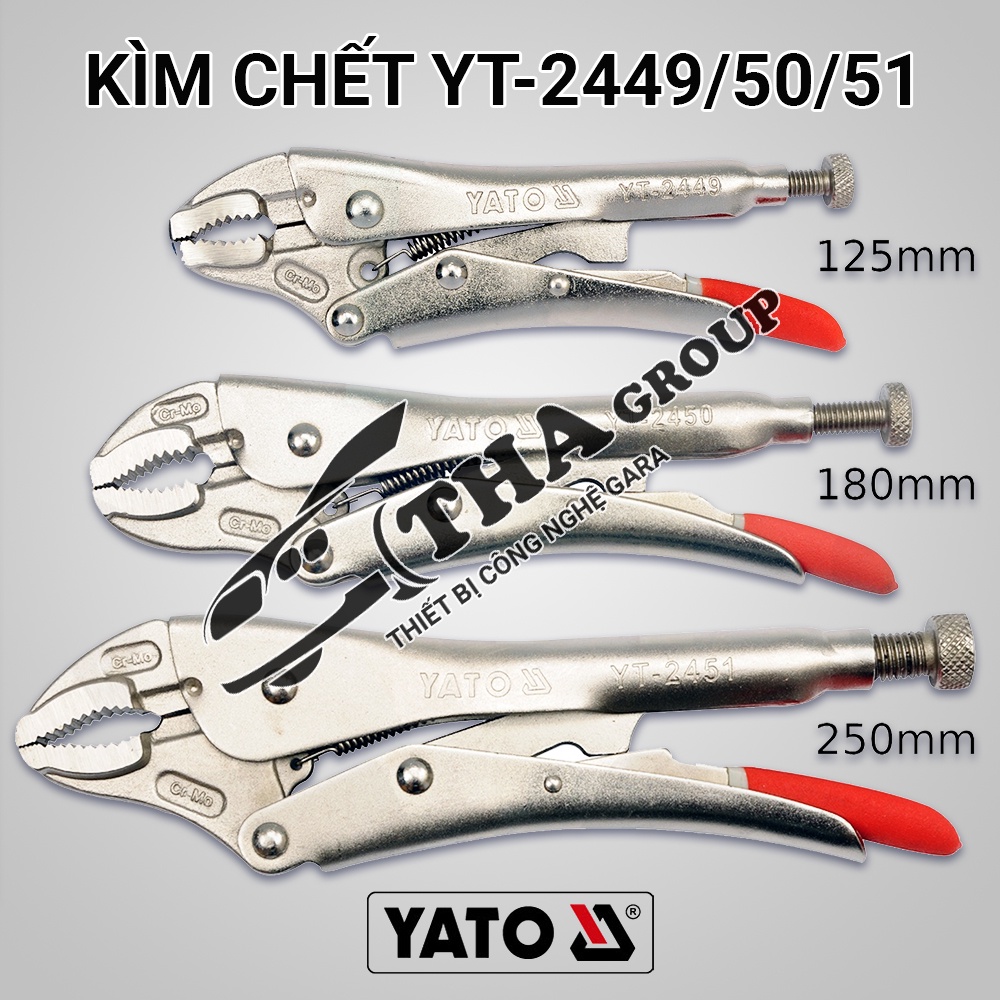 KÌM CHẾT 5&quot; 125MM YATO YT-2449/2450/2451