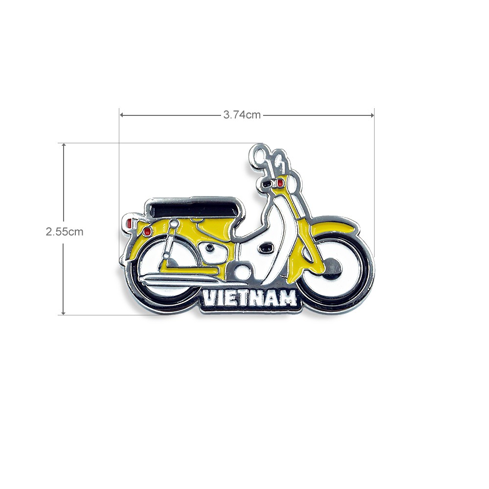 Huy hiệu xe honda màu vàng - Enamel Pins