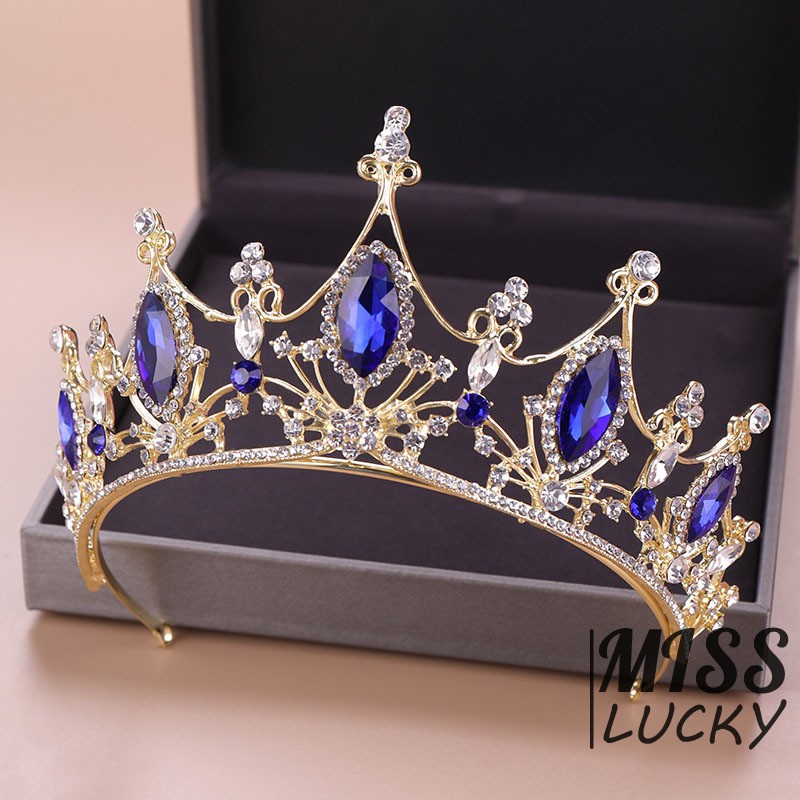 Phụ kiện cài tóc vương miện phong cách vintage thời trang cho nữ