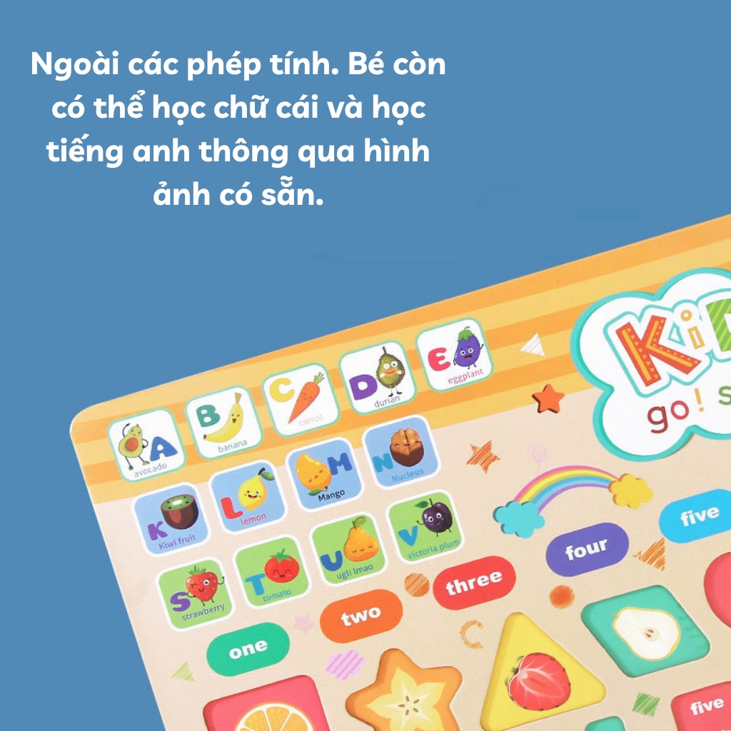 Đồ chơi cho bé gái bé trai PLAYKID cua cân bằng toán học phát triển trí tuệ cho bé PK025