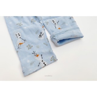 Lime&Blue Bộ đồ cộc tay Olaf gân